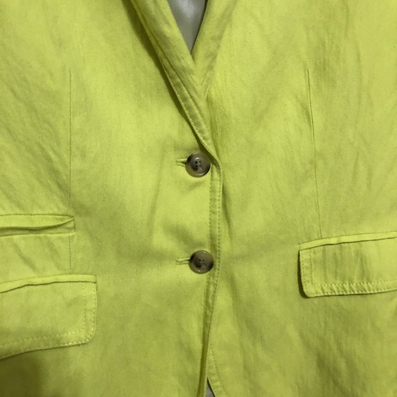{J.Crew} Schoolboy Neon Yellow Blazer - Picture 3 of 5